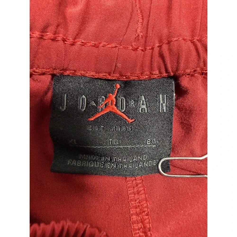 Jordan Shorts‎ Mens XL Red Black Colorblock Basketball 7 Inseam Jumpman Athletic